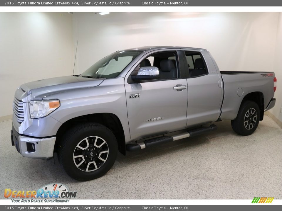 2016 Toyota Tundra Limited CrewMax 4x4 Silver Sky Metallic / Graphite Photo #3