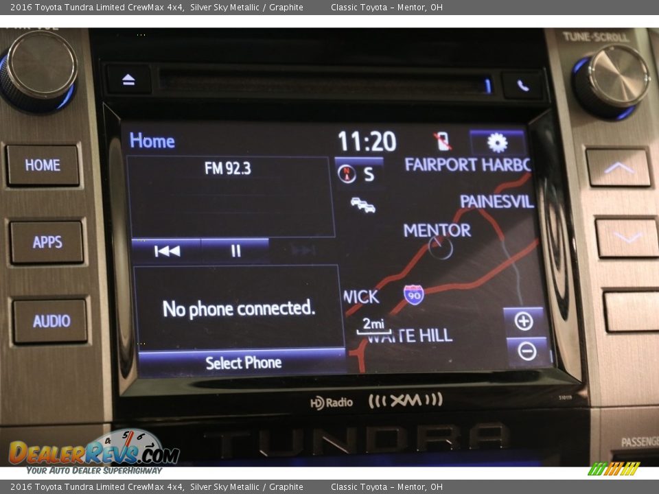 2016 Toyota Tundra Limited CrewMax 4x4 Silver Sky Metallic / Graphite Photo #11