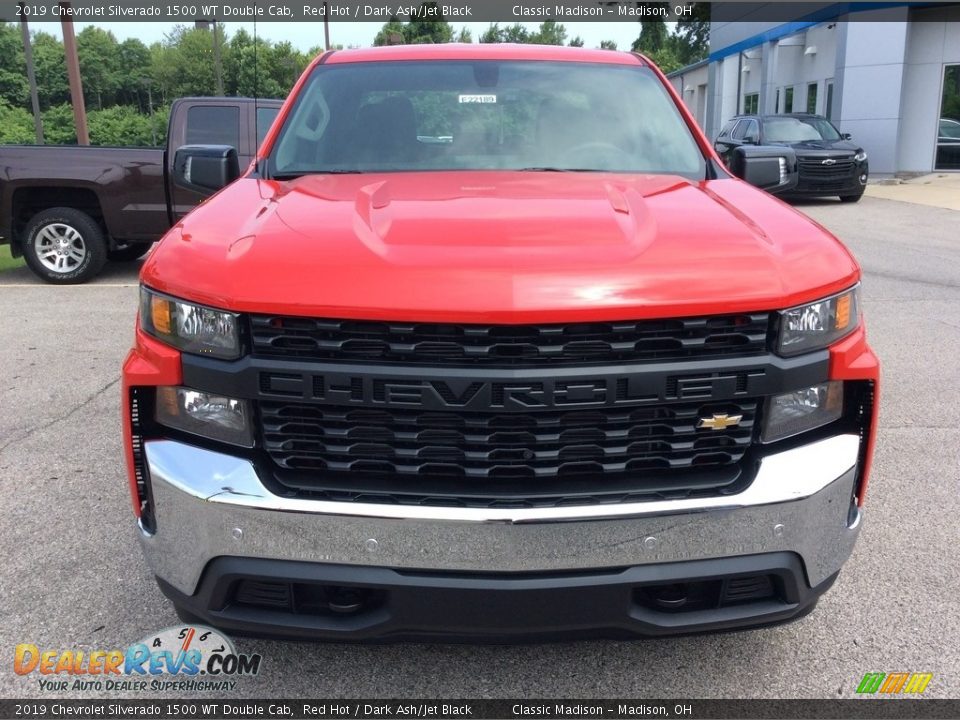 2019 Chevrolet Silverado 1500 WT Double Cab Red Hot / Dark Ash/Jet Black Photo #2