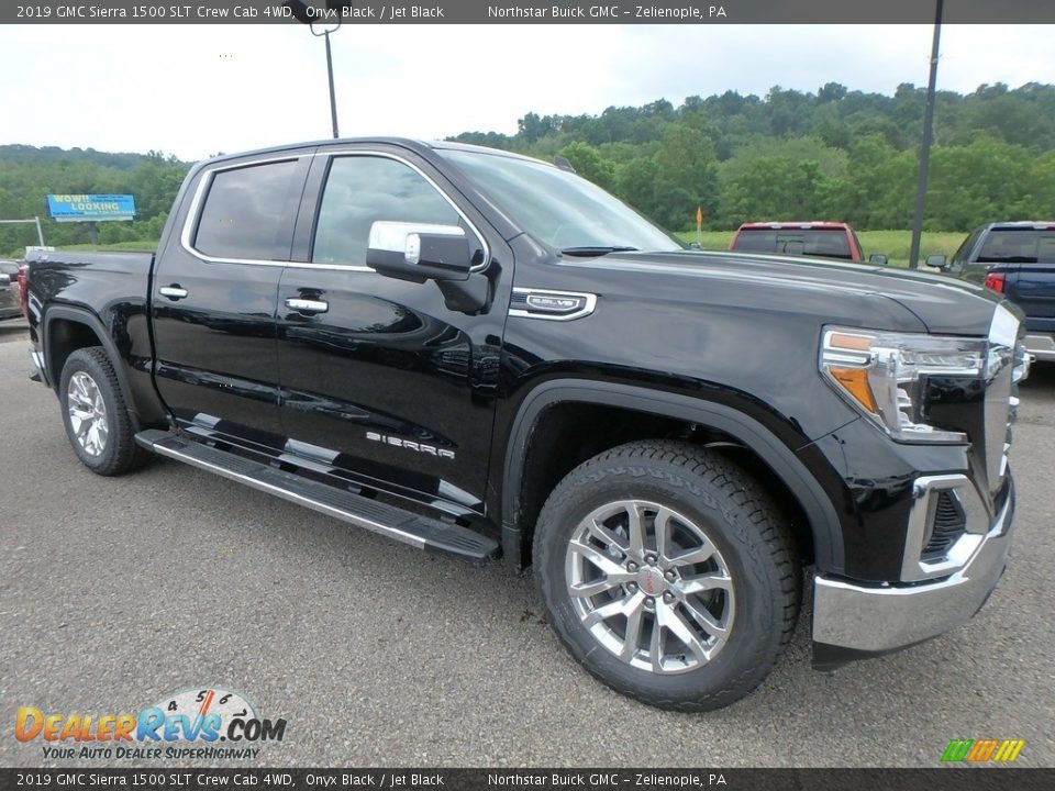 2019 GMC Sierra 1500 SLT Crew Cab 4WD Onyx Black / Jet Black Photo #3