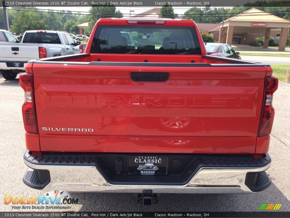 2019 Chevrolet Silverado 1500 WT Double Cab Red Hot / Dark Ash/Jet Black Photo #6
