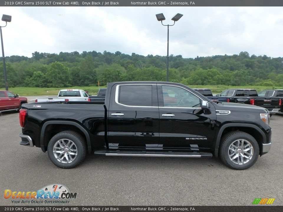 2019 GMC Sierra 1500 SLT Crew Cab 4WD Onyx Black / Jet Black Photo #4