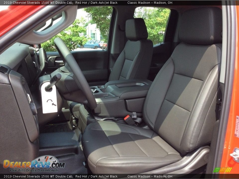 Front Seat of 2019 Chevrolet Silverado 1500 WT Double Cab Photo #10