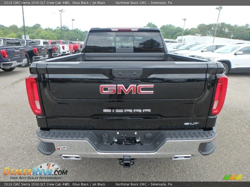 2019 GMC Sierra 1500 SLT Crew Cab 4WD Onyx Black / Jet Black Photo #6