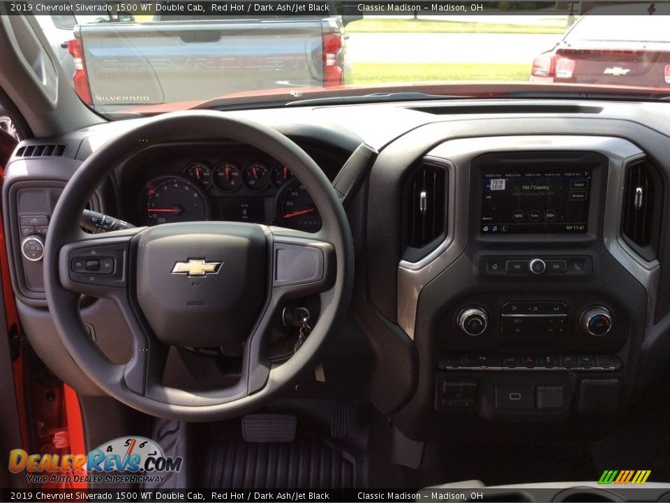 2019 Chevrolet Silverado 1500 WT Double Cab Red Hot / Dark Ash/Jet Black Photo #12