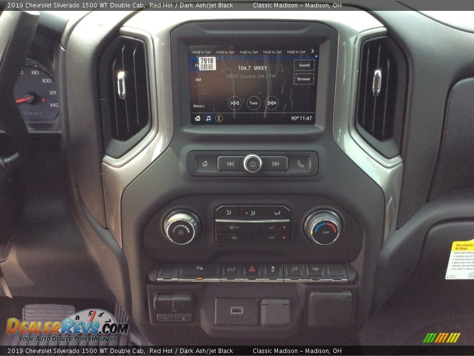 Controls of 2019 Chevrolet Silverado 1500 WT Double Cab Photo #13