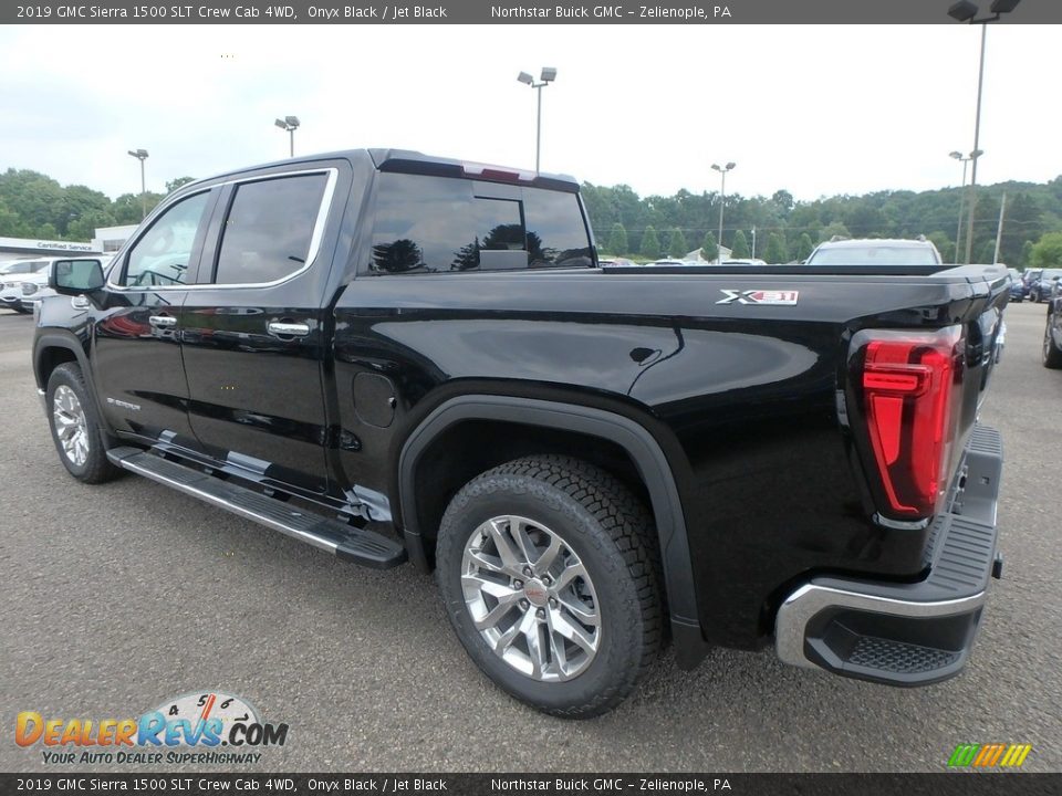 2019 GMC Sierra 1500 SLT Crew Cab 4WD Onyx Black / Jet Black Photo #7