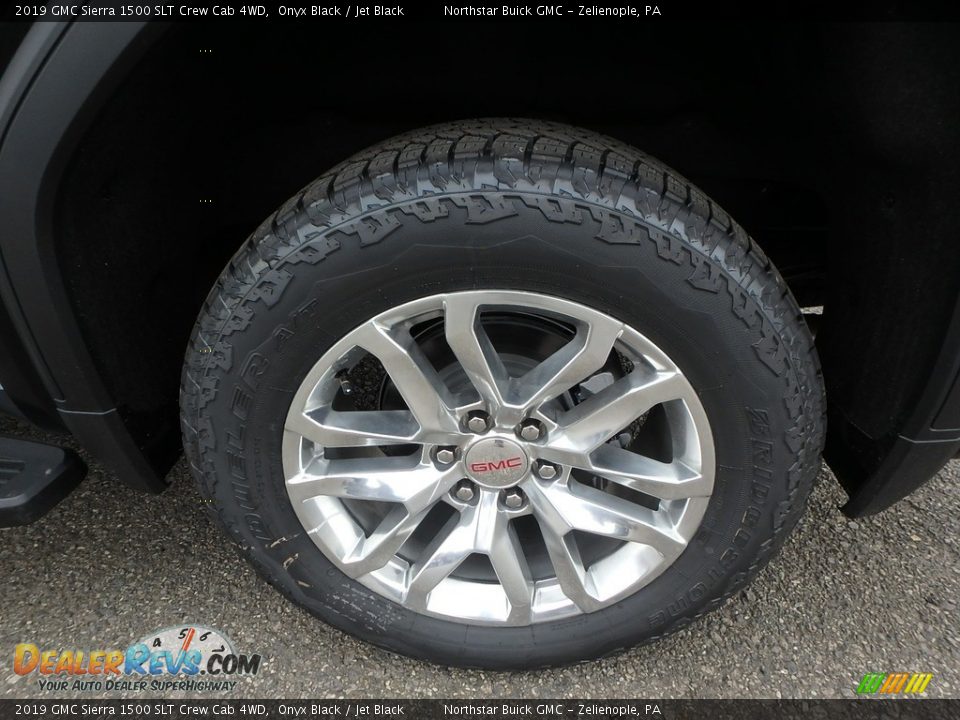 2019 GMC Sierra 1500 SLT Crew Cab 4WD Onyx Black / Jet Black Photo #9