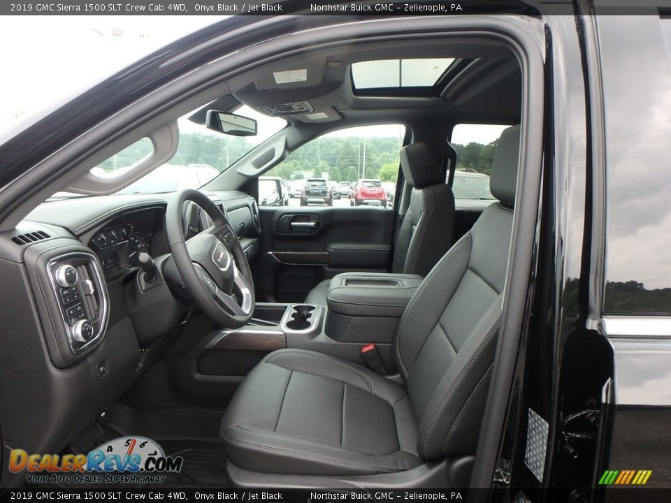 2019 GMC Sierra 1500 SLT Crew Cab 4WD Onyx Black / Jet Black Photo #11