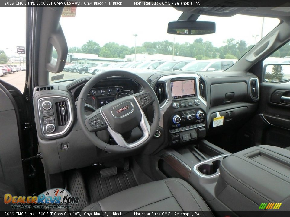 2019 GMC Sierra 1500 SLT Crew Cab 4WD Onyx Black / Jet Black Photo #13