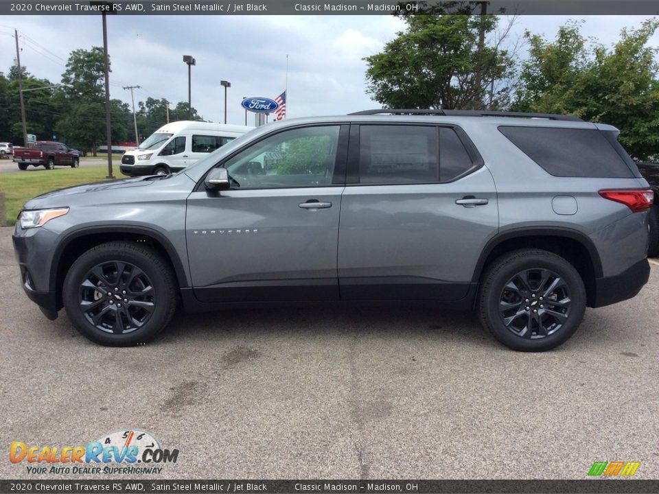 Satin Steel Metallic 2020 Chevrolet Traverse RS AWD Photo #4