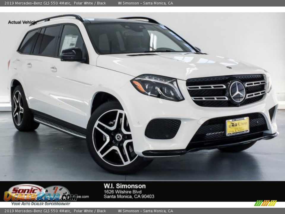 2019 Mercedes-Benz GLS 550 4Matic Polar White / Black Photo #1