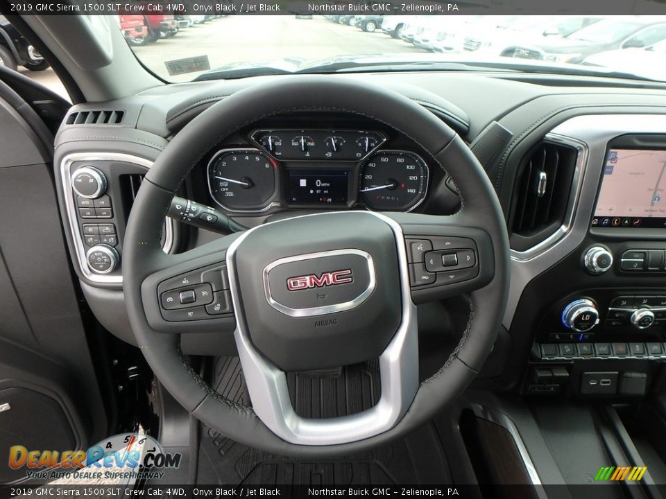 2019 GMC Sierra 1500 SLT Crew Cab 4WD Onyx Black / Jet Black Photo #17