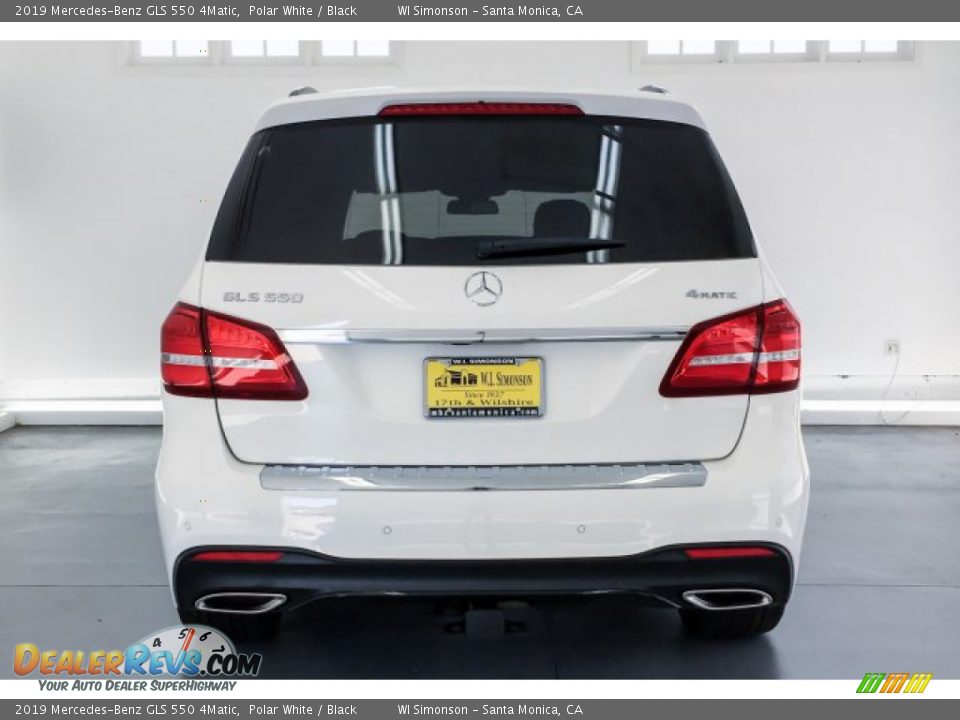 2019 Mercedes-Benz GLS 550 4Matic Polar White / Black Photo #3