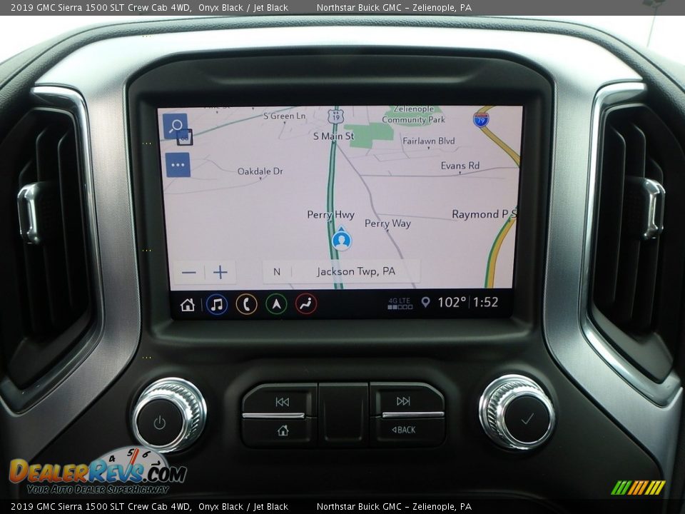 2019 GMC Sierra 1500 SLT Crew Cab 4WD Onyx Black / Jet Black Photo #19