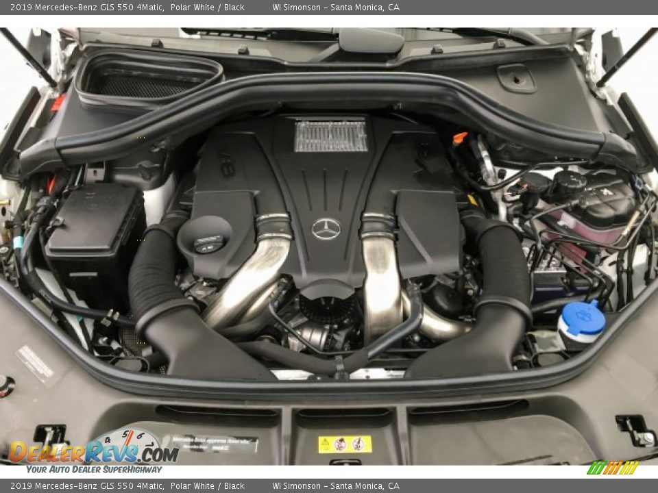 2019 Mercedes-Benz GLS 550 4Matic Polar White / Black Photo #8