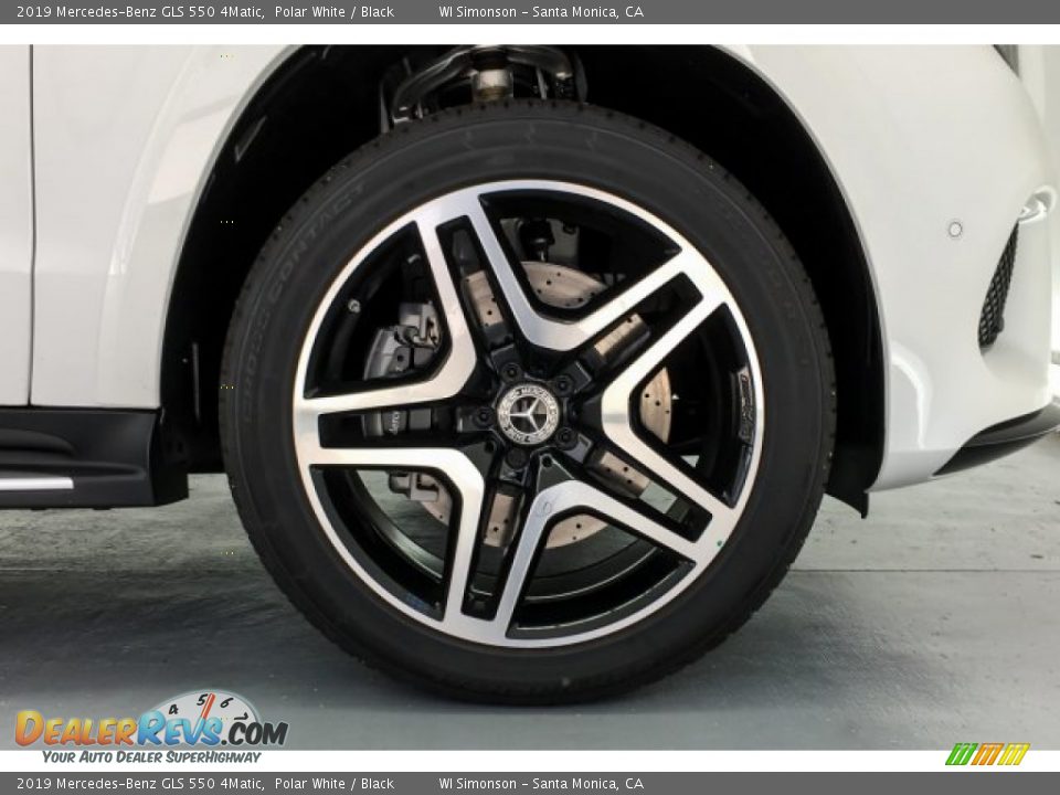 2019 Mercedes-Benz GLS 550 4Matic Polar White / Black Photo #9