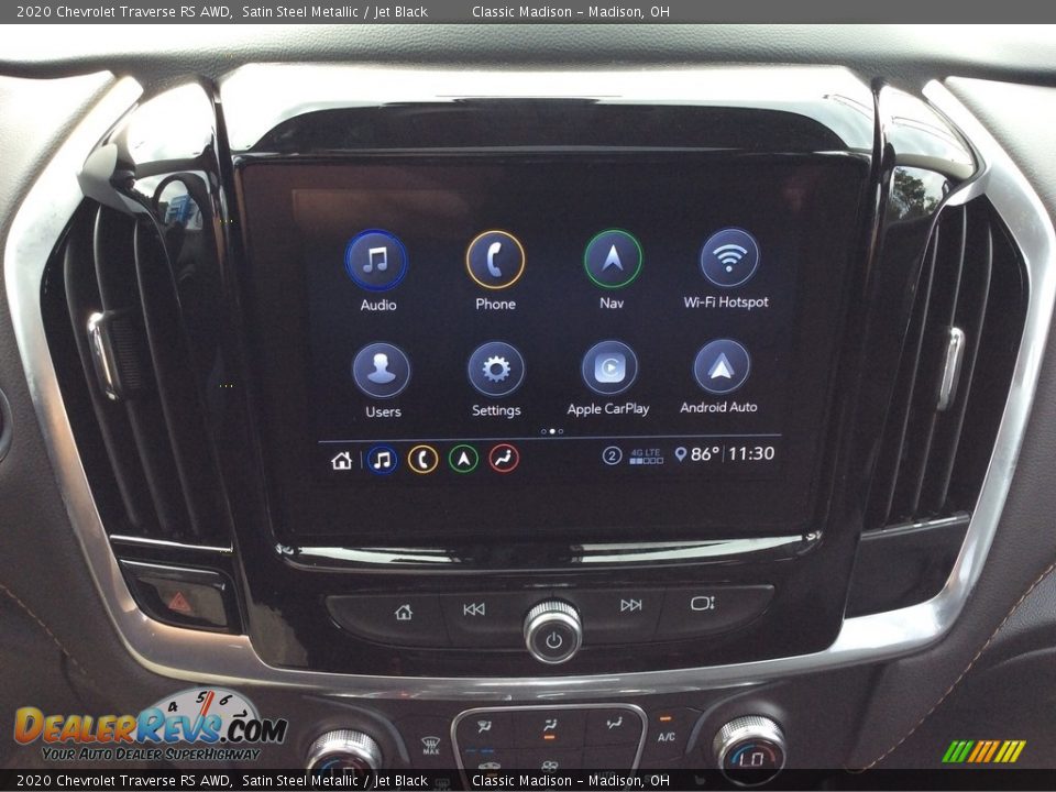 2020 Chevrolet Traverse RS AWD Satin Steel Metallic / Jet Black Photo #15