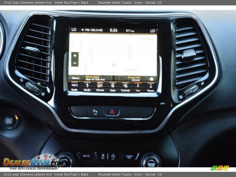 2019 Jeep Cherokee Limited 4x4 Velvet Red Pearl / Black Photo #14