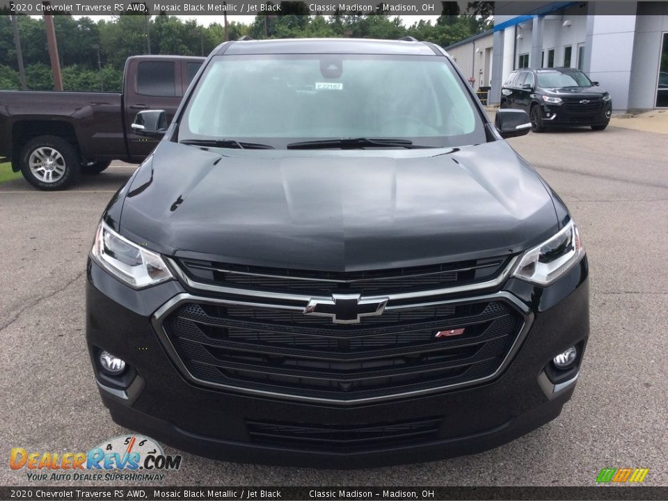 2020 Chevrolet Traverse RS AWD Mosaic Black Metallic / Jet Black Photo #2