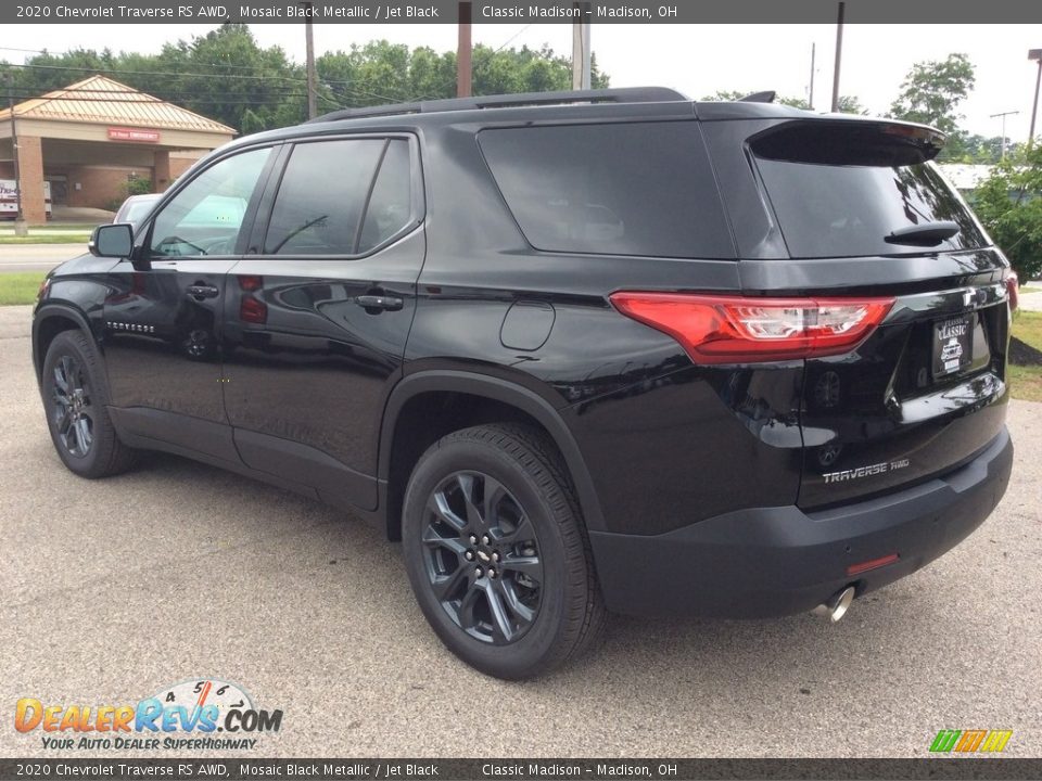 2020 Chevrolet Traverse RS AWD Mosaic Black Metallic / Jet Black Photo #5