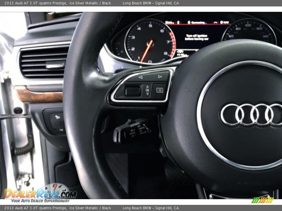 2013 Audi A7 3.0T quattro Prestige Ice Silver Metallic / Black Photo #14