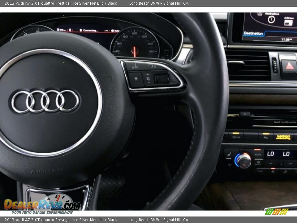 2013 Audi A7 3.0T quattro Prestige Ice Silver Metallic / Black Photo #15