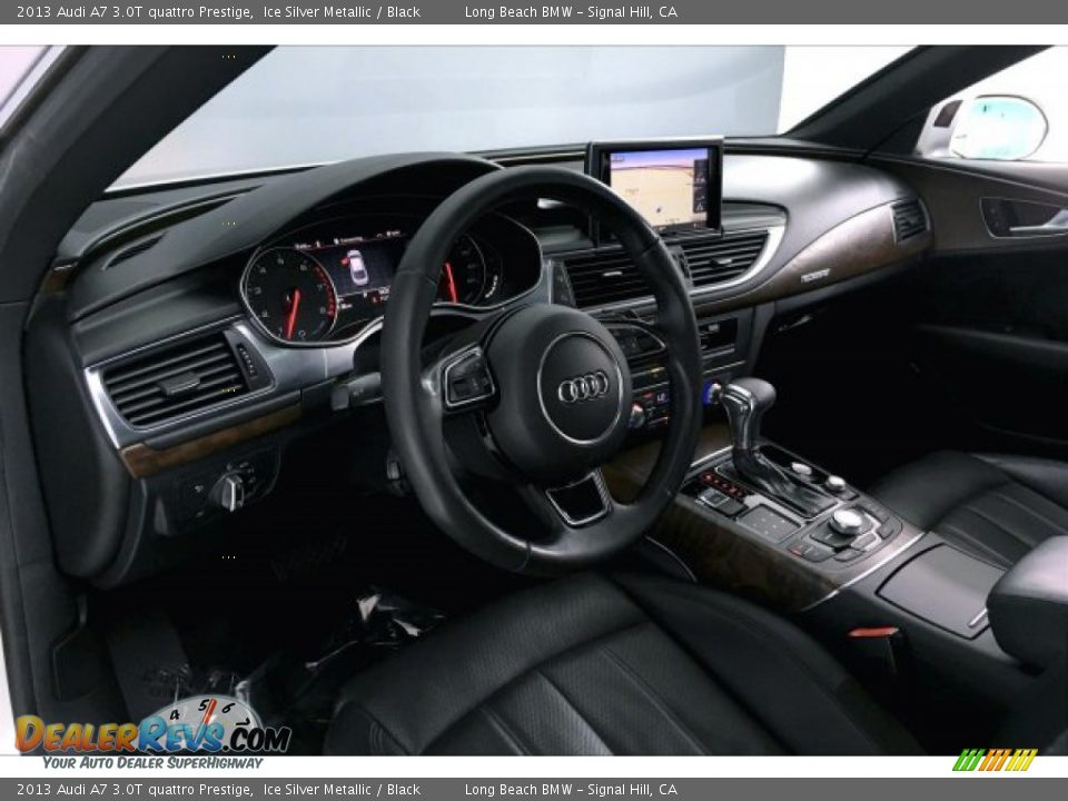 2013 Audi A7 3.0T quattro Prestige Ice Silver Metallic / Black Photo #17