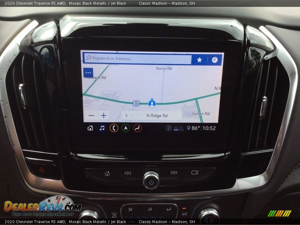 Navigation of 2020 Chevrolet Traverse RS AWD Photo #21