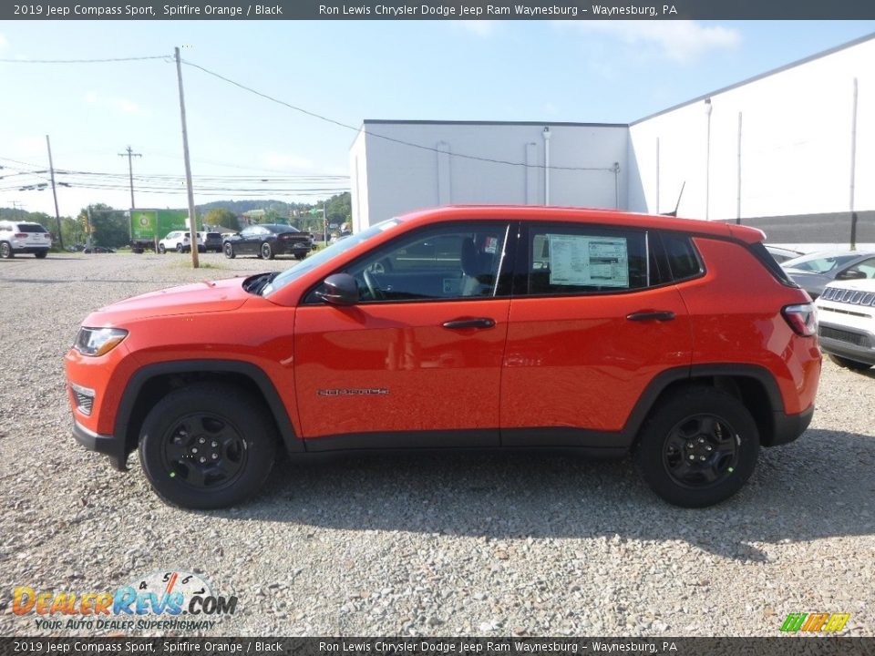 2019 Jeep Compass Sport Spitfire Orange / Black Photo #2