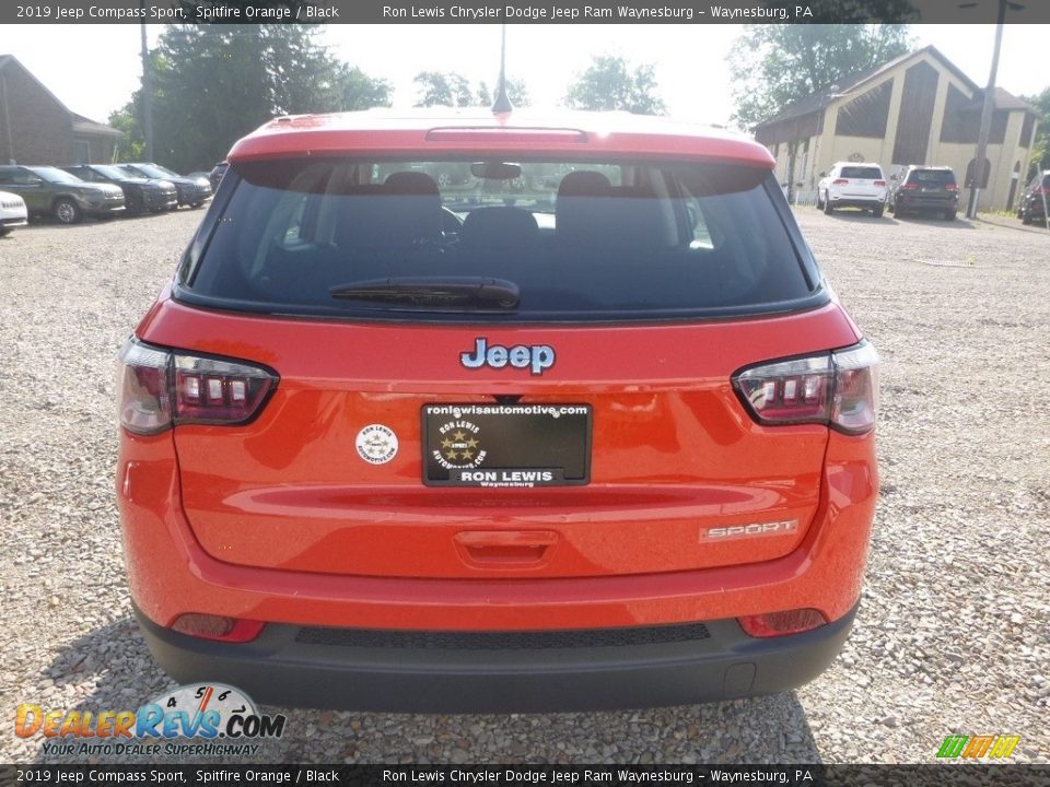2019 Jeep Compass Sport Spitfire Orange / Black Photo #4