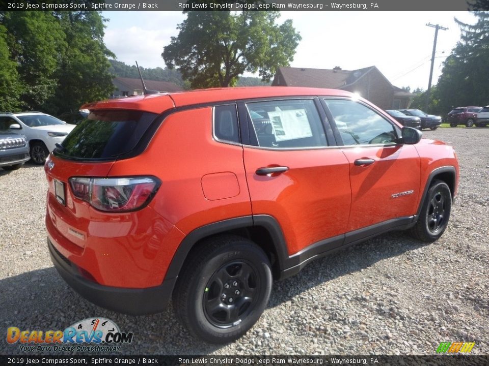 2019 Jeep Compass Sport Spitfire Orange / Black Photo #5