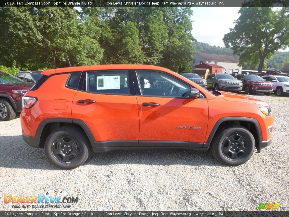 2019 Jeep Compass Sport Spitfire Orange / Black Photo #6