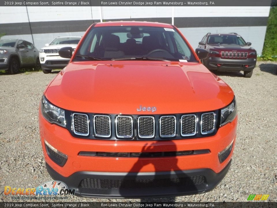 2019 Jeep Compass Sport Spitfire Orange / Black Photo #8