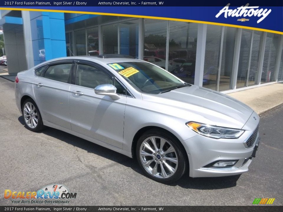 2017 Ford Fusion Platinum Ingot Silver / Ebony Photo #1