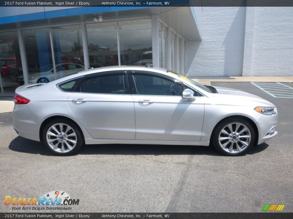 2017 Ford Fusion Platinum Ingot Silver / Ebony Photo #3