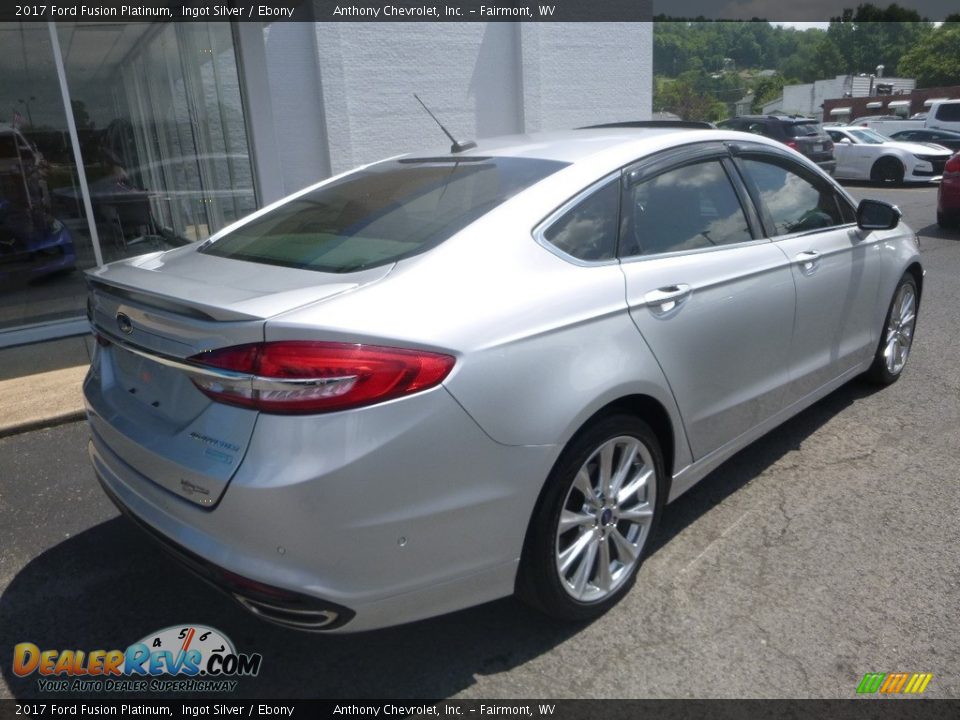 2017 Ford Fusion Platinum Ingot Silver / Ebony Photo #4