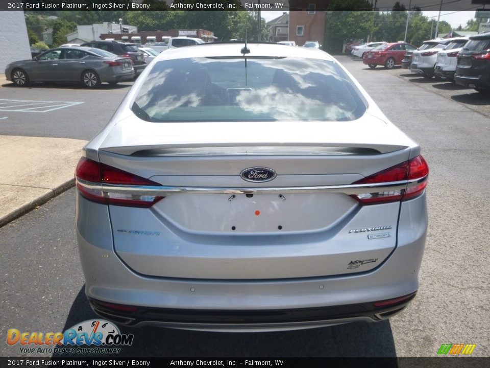 2017 Ford Fusion Platinum Ingot Silver / Ebony Photo #5