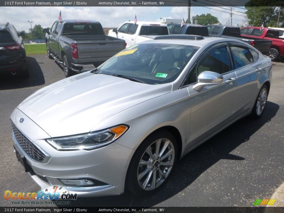 2017 Ford Fusion Platinum Ingot Silver / Ebony Photo #8