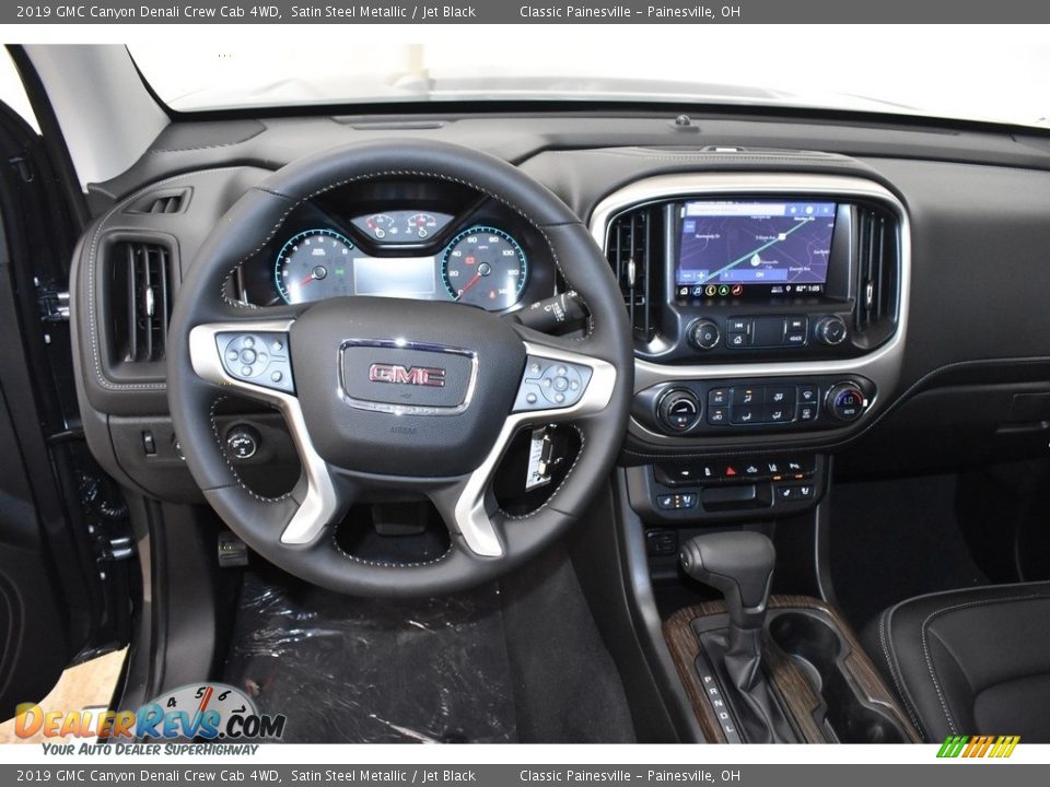 2019 GMC Canyon Denali Crew Cab 4WD Satin Steel Metallic / Jet Black Photo #8