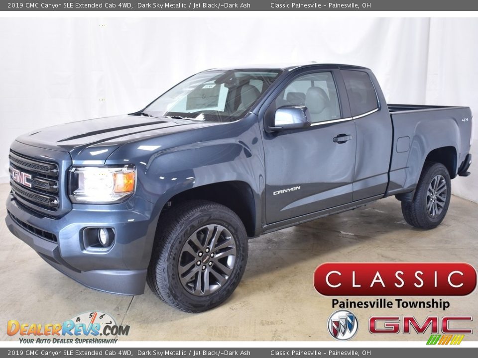 2019 GMC Canyon SLE Extended Cab 4WD Dark Sky Metallic / Jet Black/­Dark Ash Photo #1