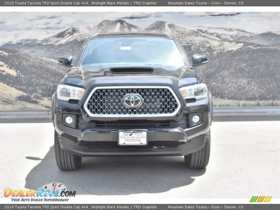2019 Toyota Tacoma TRD Sport Double Cab 4x4 Midnight Black Metallic / TRD Graphite Photo #2