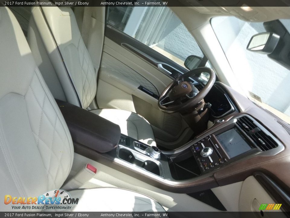 2017 Ford Fusion Platinum Ingot Silver / Ebony Photo #10