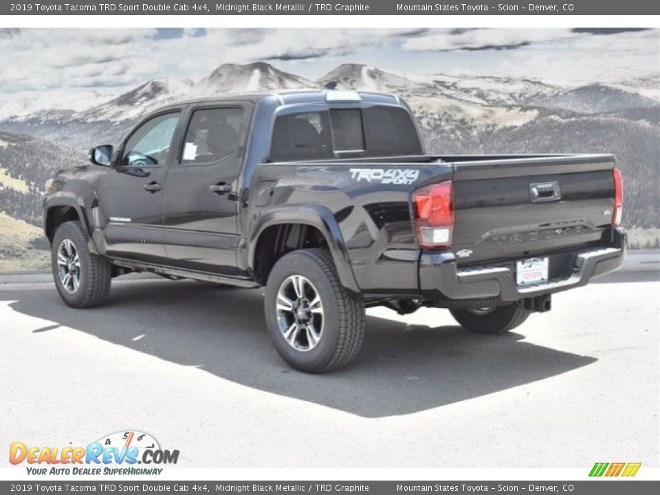 2019 Toyota Tacoma TRD Sport Double Cab 4x4 Midnight Black Metallic / TRD Graphite Photo #3