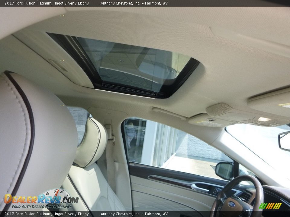 2017 Ford Fusion Platinum Ingot Silver / Ebony Photo #12