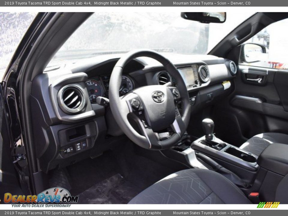 2019 Toyota Tacoma TRD Sport Double Cab 4x4 Midnight Black Metallic / TRD Graphite Photo #5