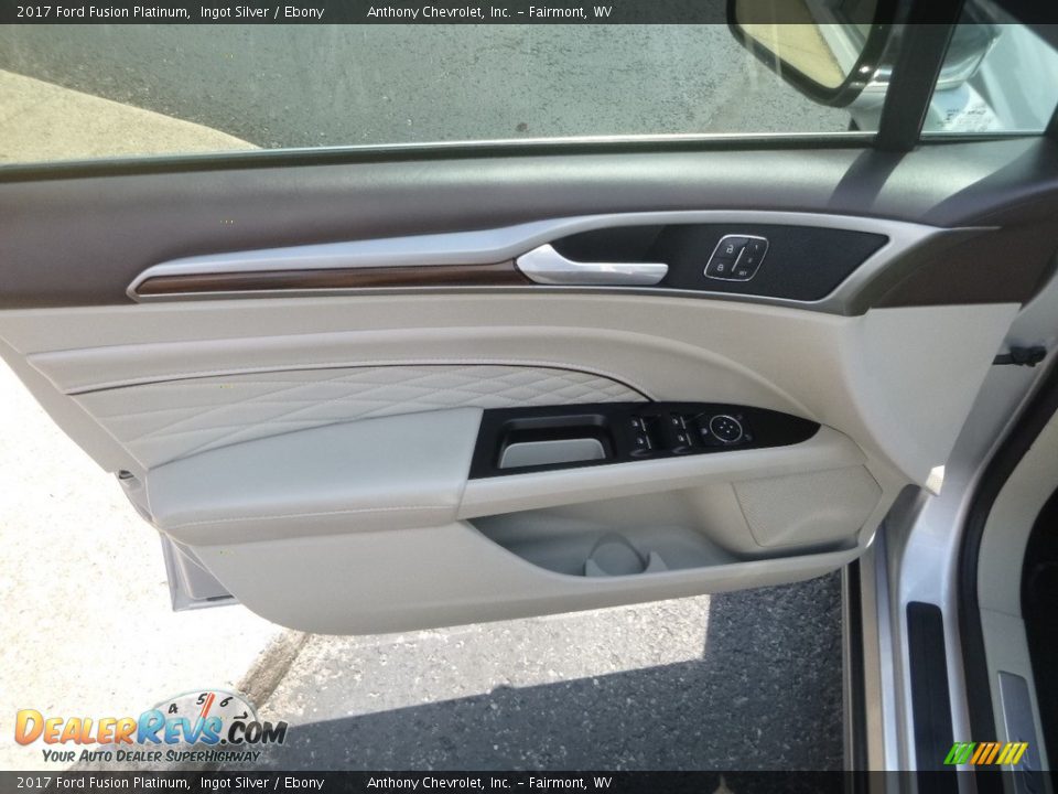 2017 Ford Fusion Platinum Ingot Silver / Ebony Photo #14