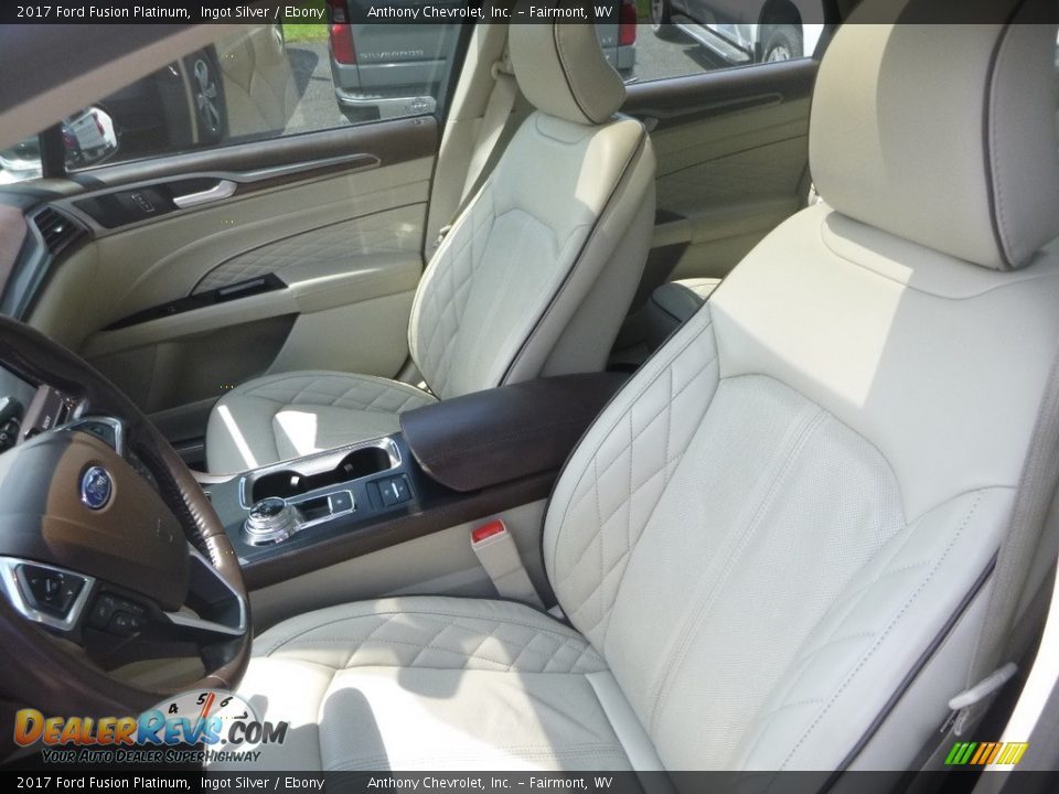 2017 Ford Fusion Platinum Ingot Silver / Ebony Photo #15