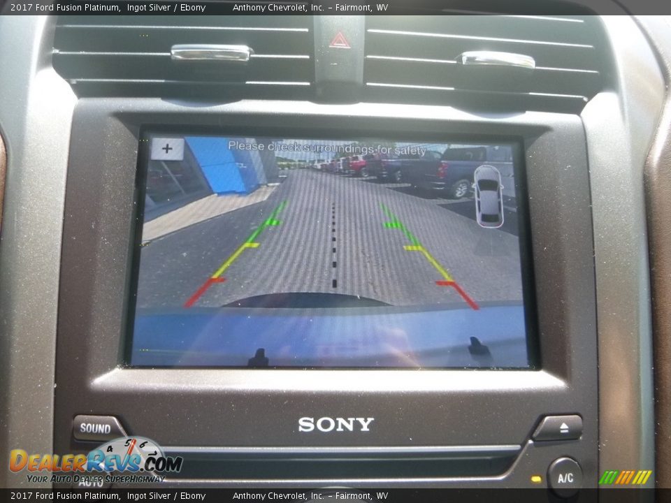 2017 Ford Fusion Platinum Ingot Silver / Ebony Photo #19