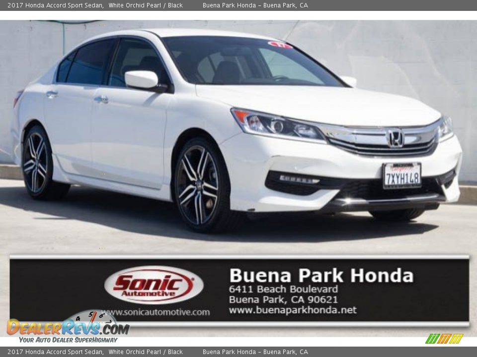 2017 Honda Accord Sport Sedan White Orchid Pearl / Black Photo #1